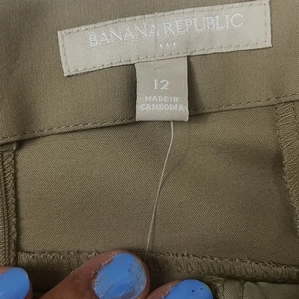 NWT, Banana Republic, khaki, Sz 12 - Picture 8 of 10